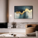 Abstract 451 Canvas Art 18" x 24" / 45 x 60 cm / Black