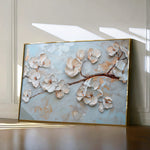 Floral 451 Canvas Art 18" x 24" / 45 x 60 cm / Black