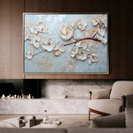 Floral 451 Canvas Art 18" x 24" / 45 x 60 cm / Black