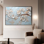 Floral 451 Canvas Art 18" x 24" / 45 x 60 cm / Black