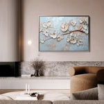 Floral 451 Canvas Art 18" x 24" / 45 x 60 cm / Black