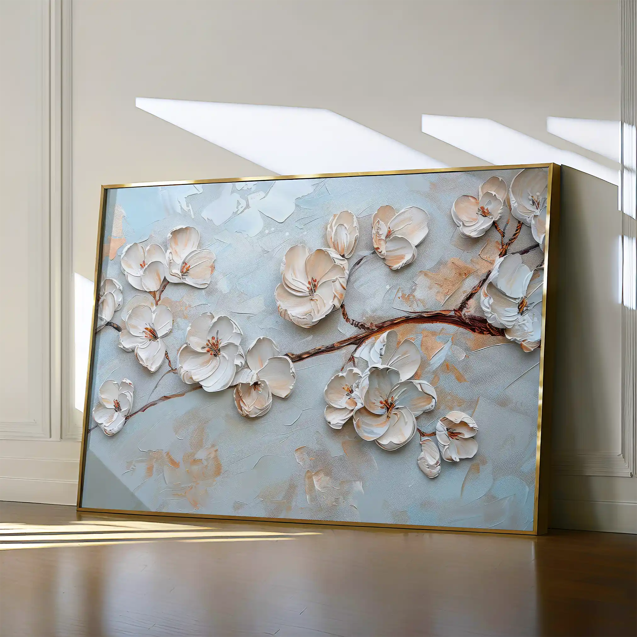 Floral 451 Canvas Art 60 x 40 cm / Black