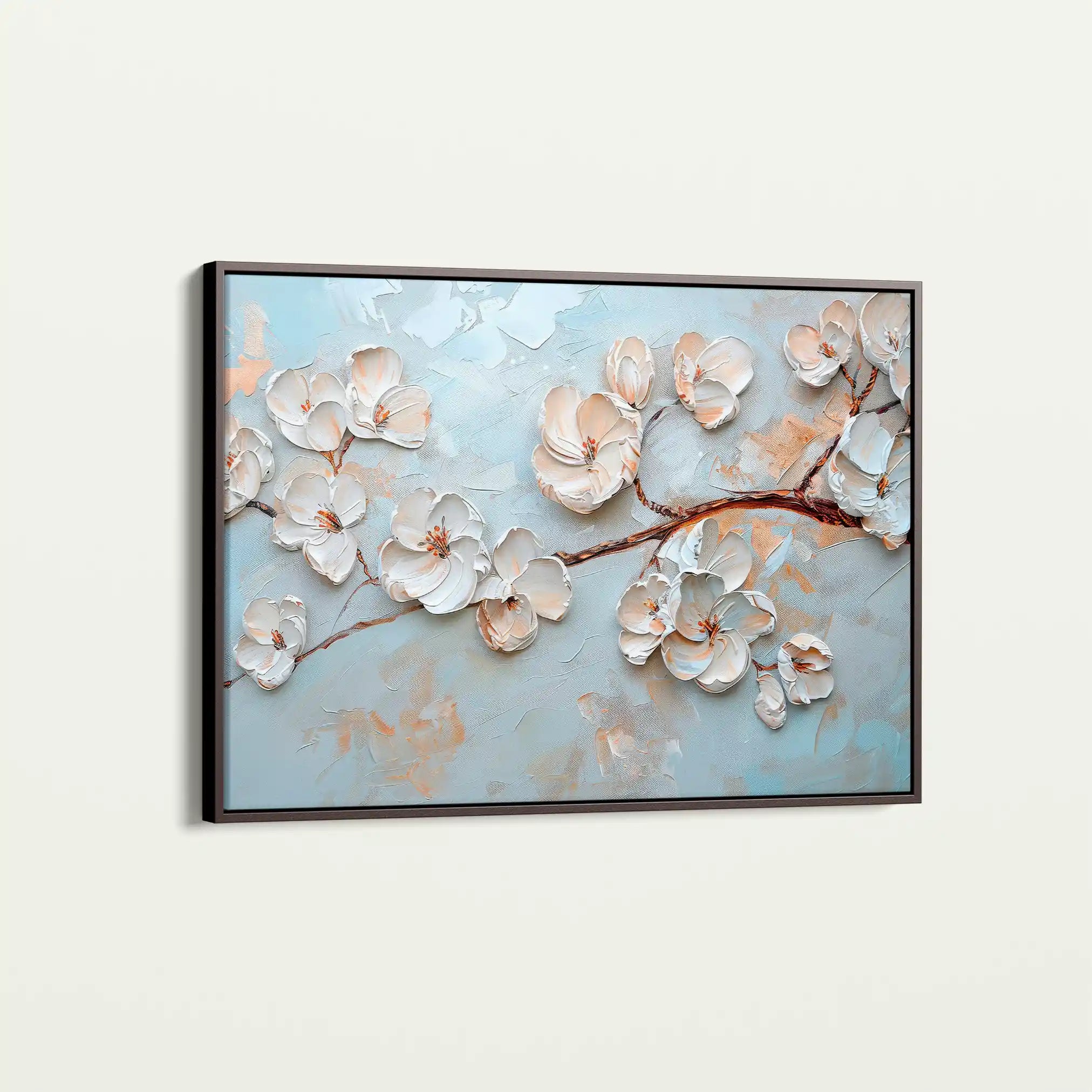 Floral 451 Canvas Art 60 x 40 cm / Black