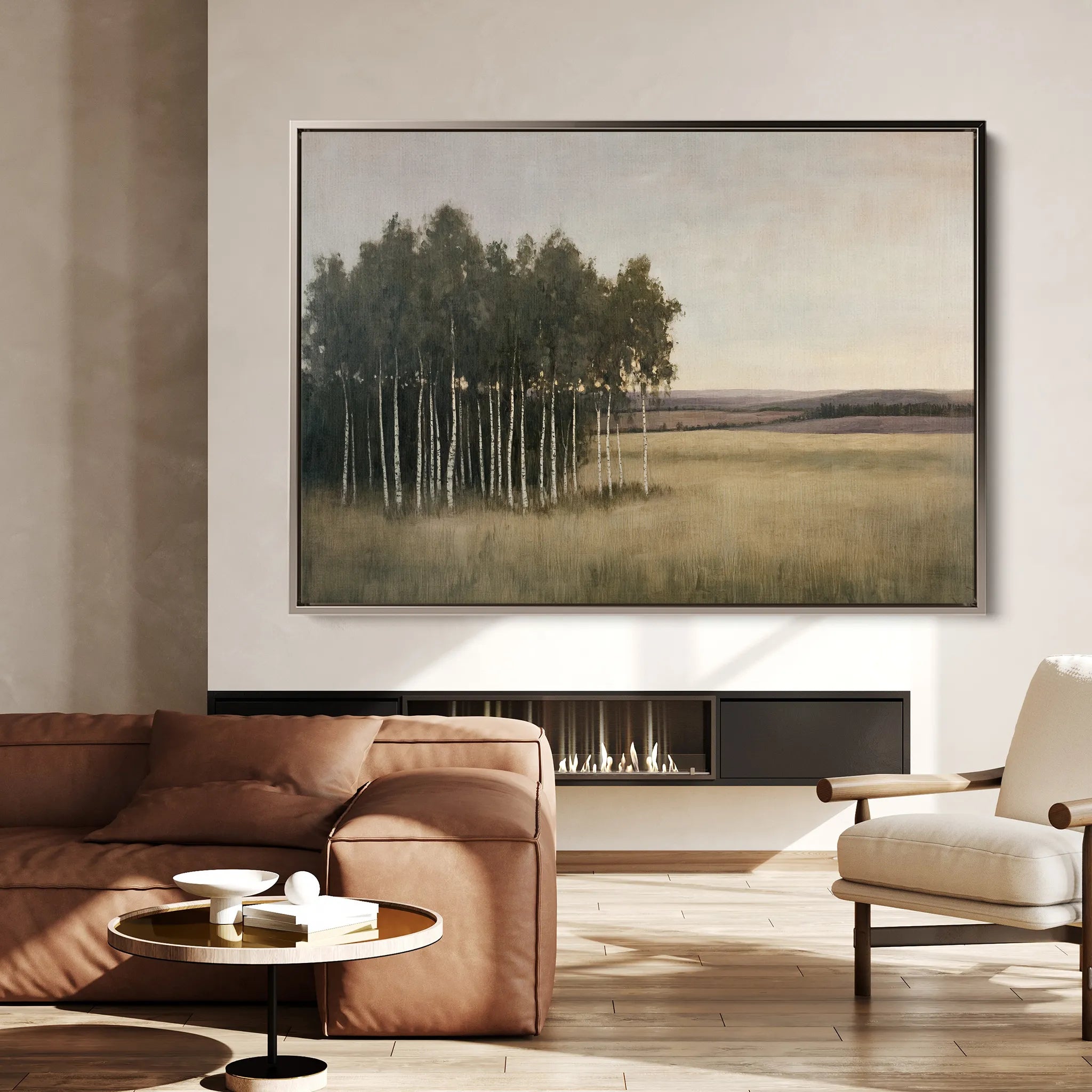 Landscape 451 Canvas Art 18" x 24" / 45 x 60 cm / Black