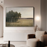 Landscape 451 Canvas Art 18" x 24" / 45 x 60 cm / Black