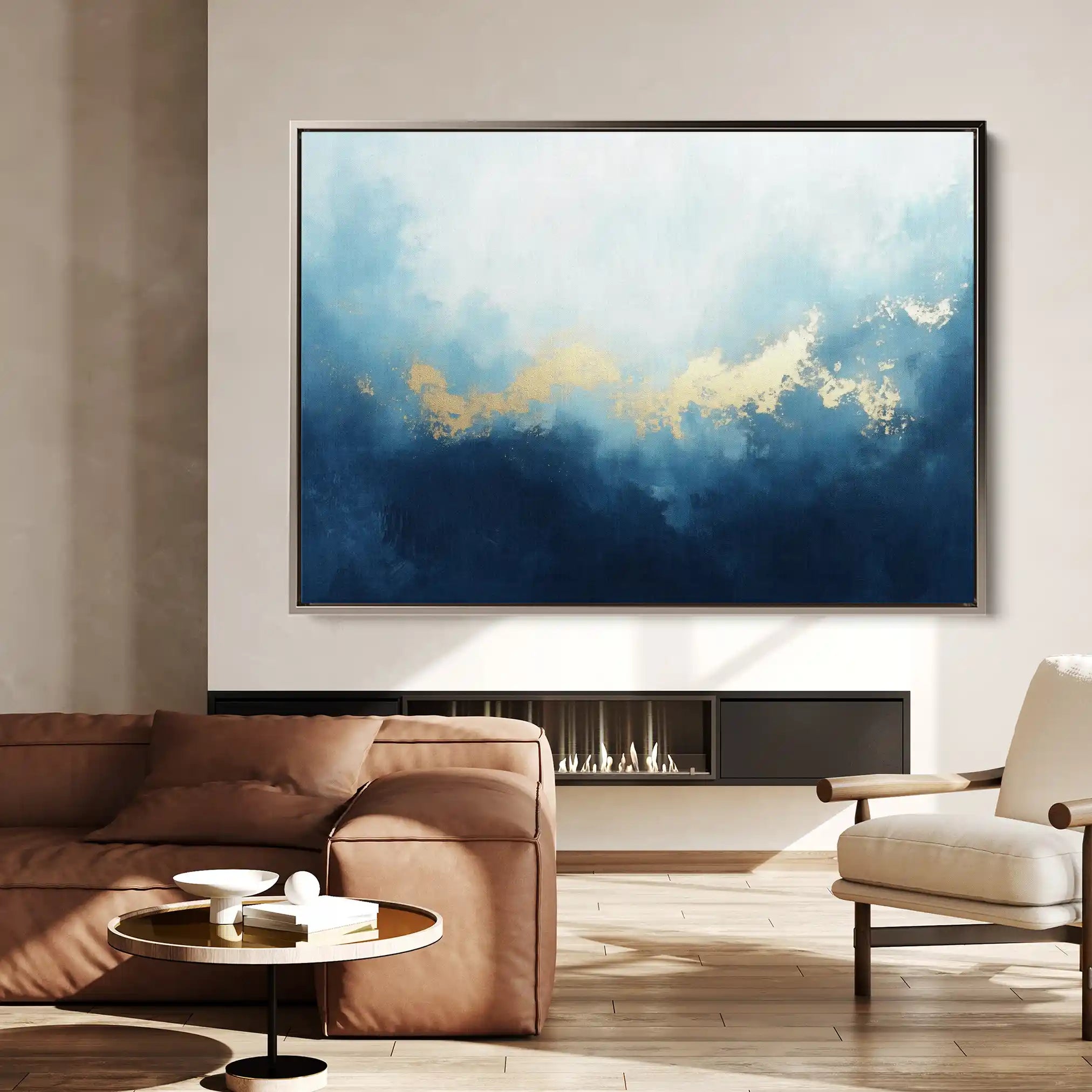 Abstract 452 Canvas Art 60 x 40 cm / Black