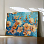 Floral 452 Canvas Art 18" x 24" / 45 x 60 cm / Black