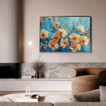 Floral 452 Canvas Art 18" x 24" / 45 x 60 cm / Black
