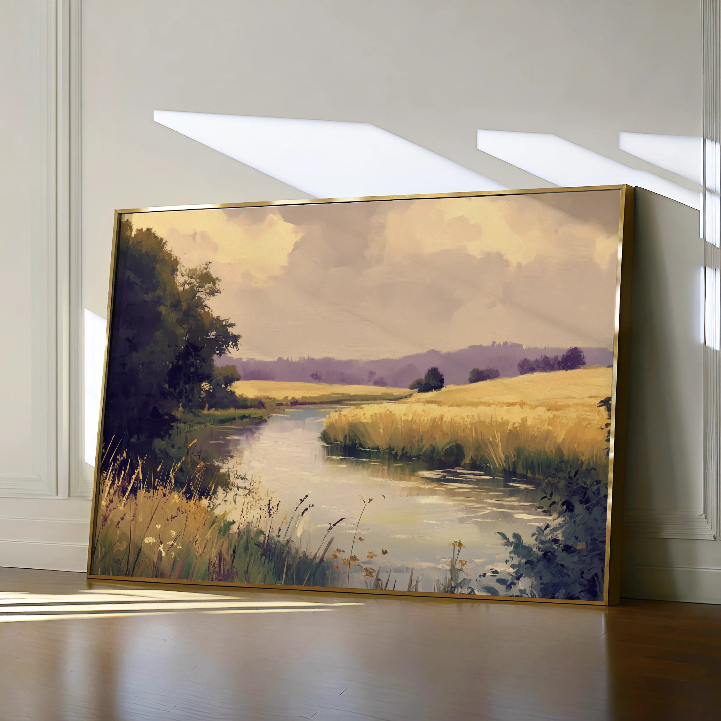 Landscape 452 Canvas Art 18" x 24" / 45 x 60 cm / Black
