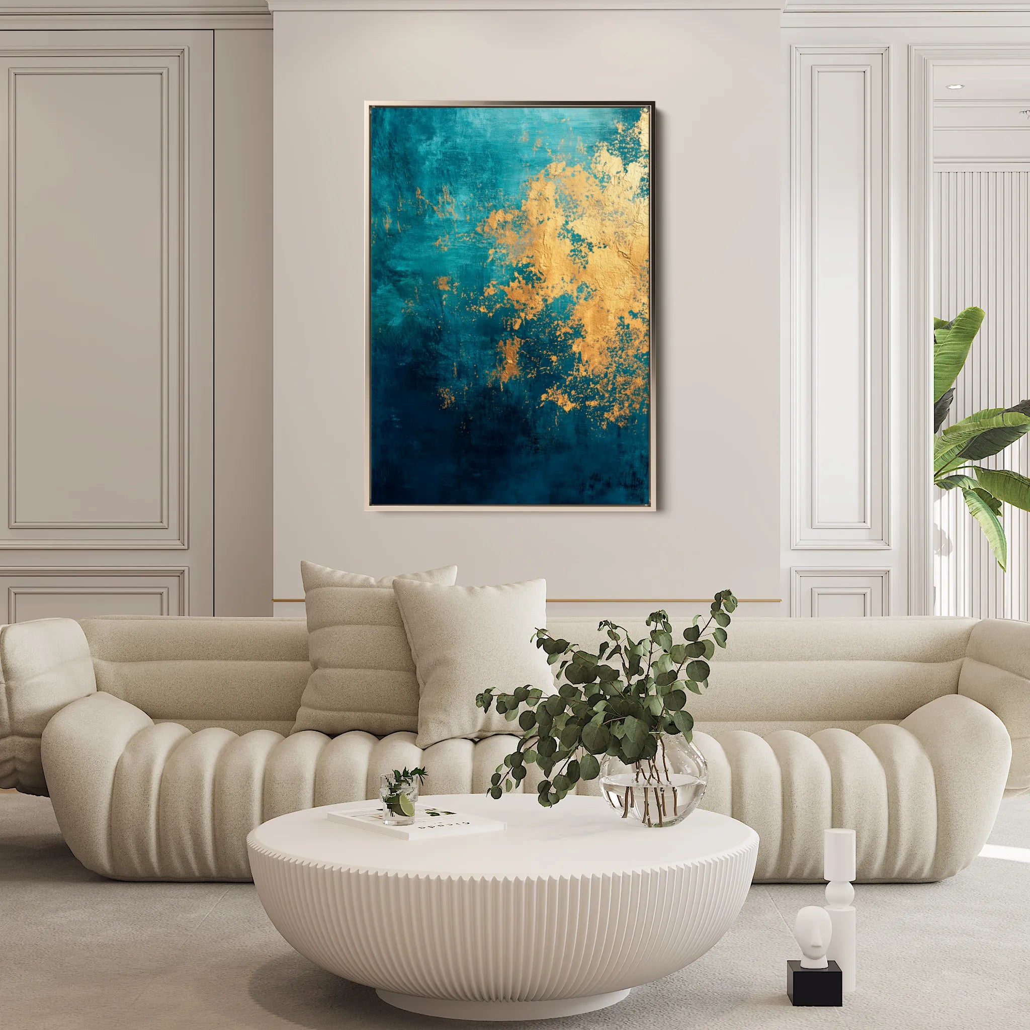 Abstract 453 Canvas Art 18" x 24" / 45 x 60 cm / Black