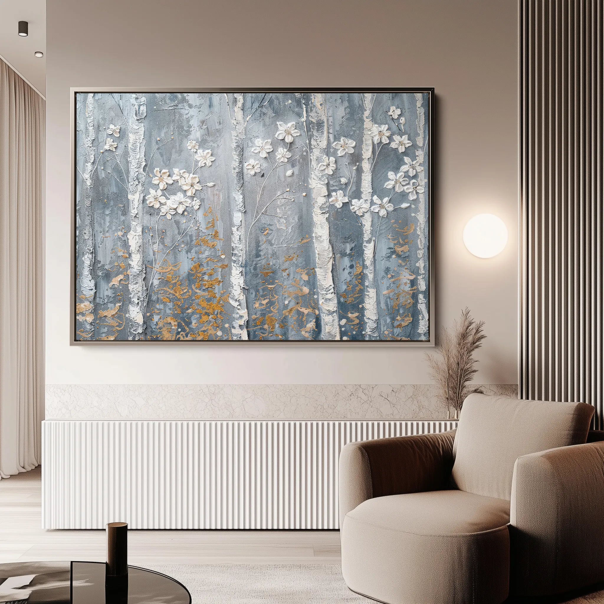 Floral 453 Canvas Art 18" x 24" / 45 x 60 cm / Black