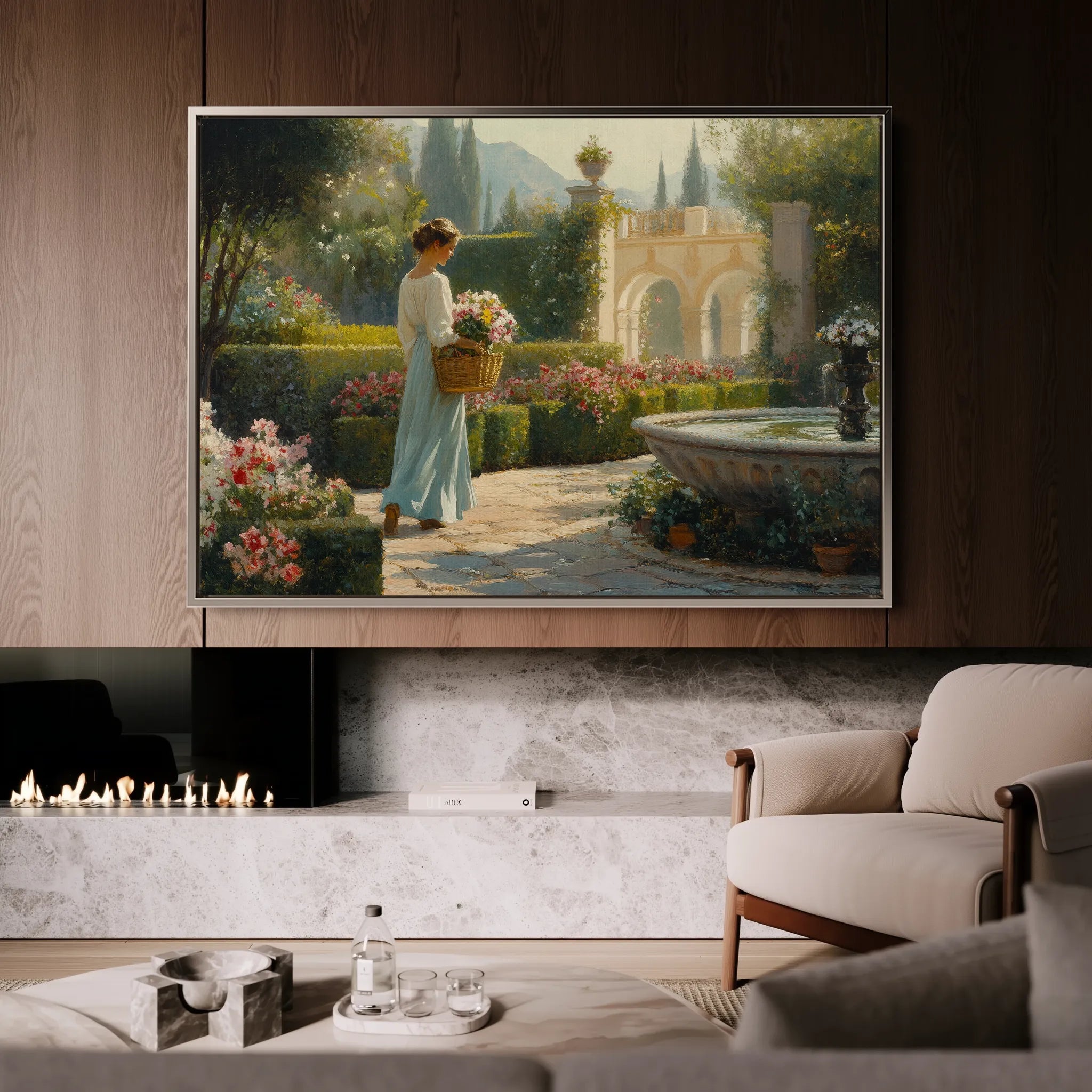 Landscape 453 Canvas Art 18" x 24" / 45 x 60 cm / Black