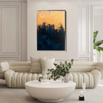 Abstract 454 Canvas Art 18" x 24" / 45 x 60 cm / Black