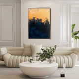 Abstract 454 Canvas Art 18" x 24" / 45 x 60 cm / Black