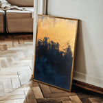 Abstract 454 Canvas Art 18" x 24" / 45 x 60 cm / Black