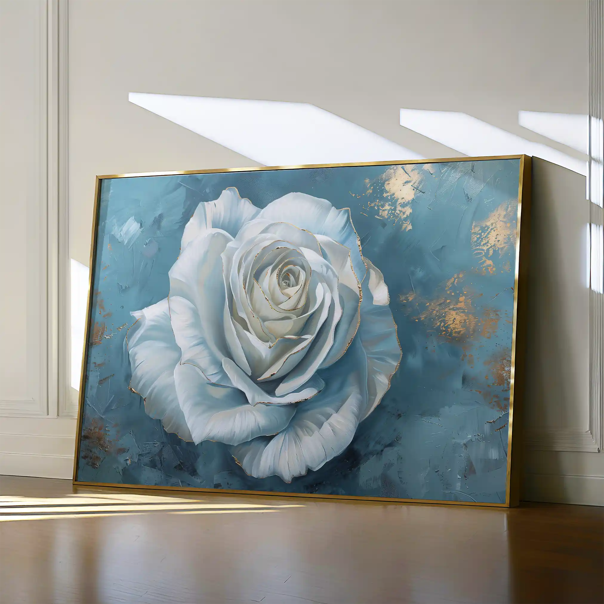 Floral 454 Canvas Art 60 x 40 cm / Black