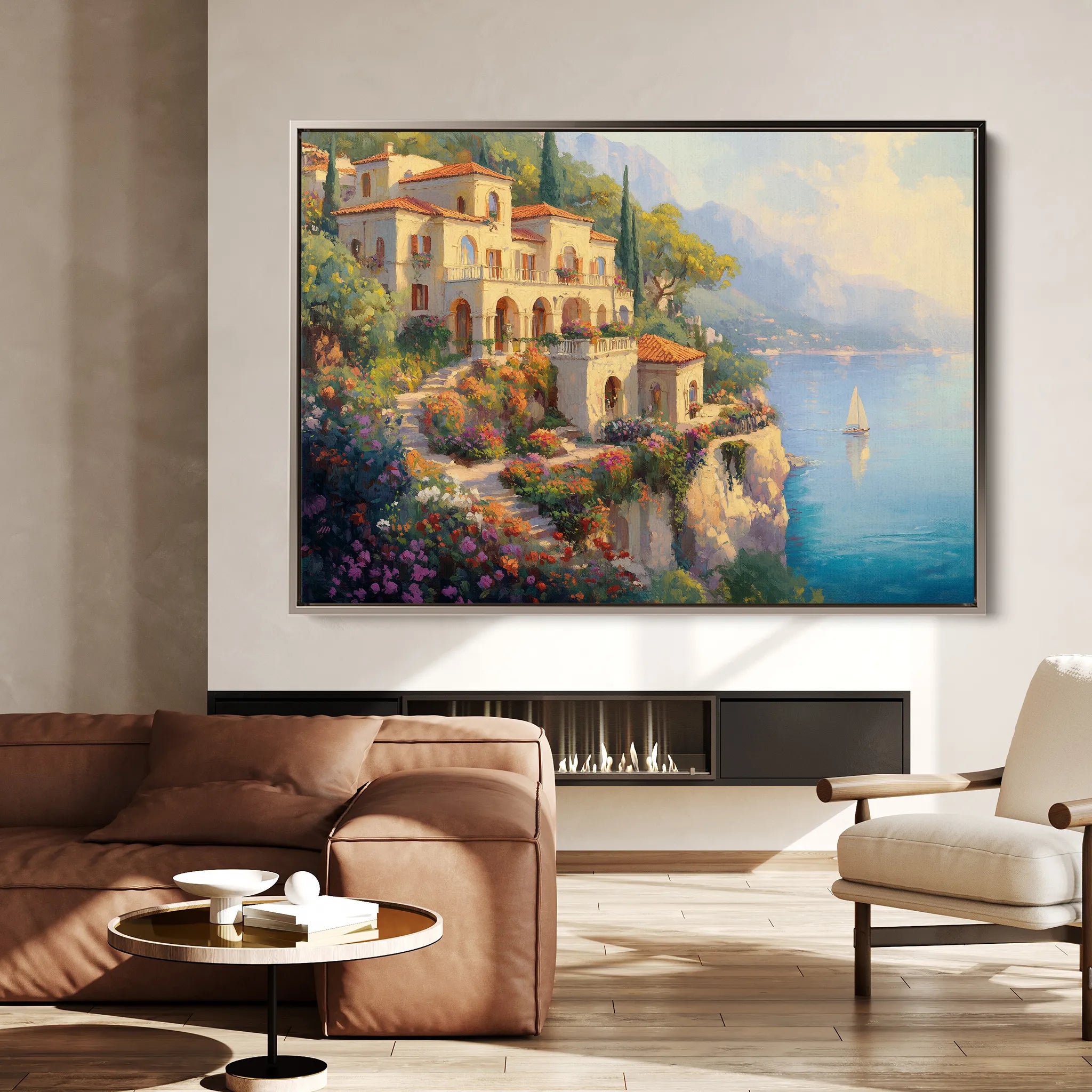 Landscape 454 Canvas Art 18" x 24" / 45 x 60 cm / Black