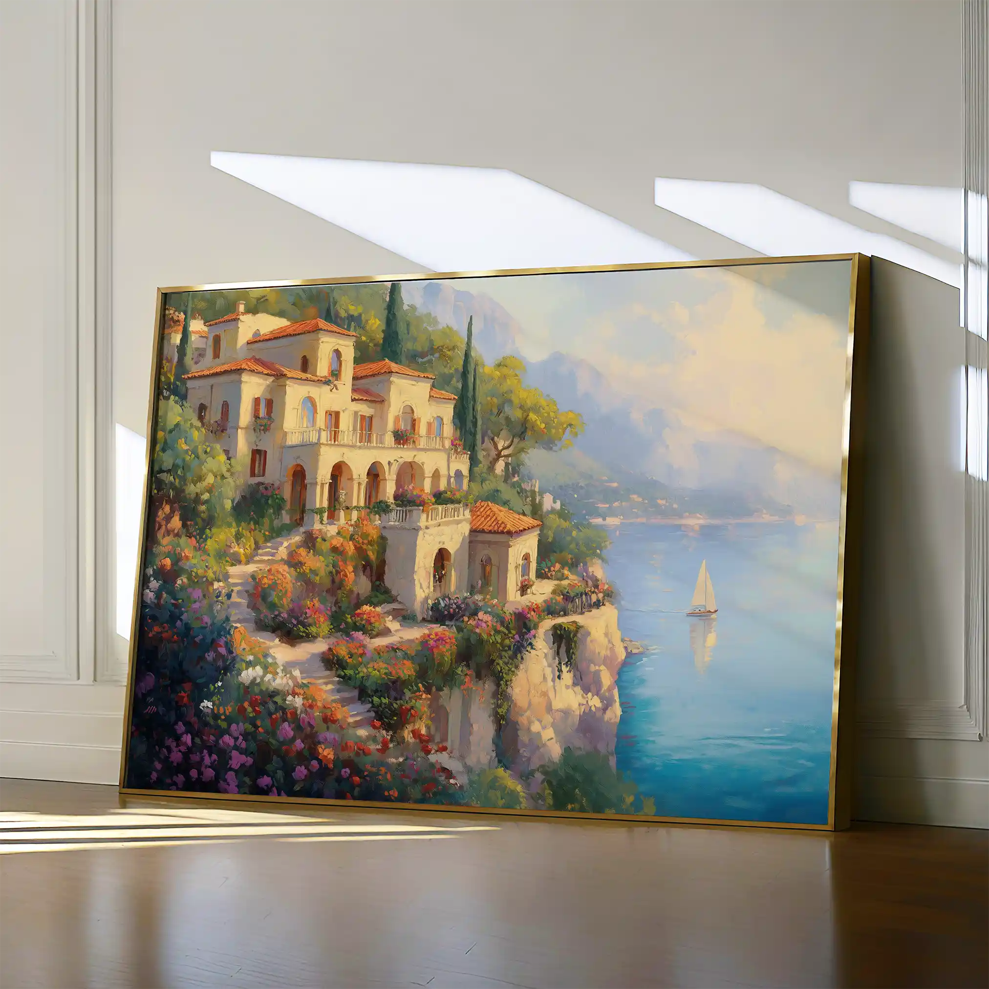 Landscape 454 Canvas Art 60 x 40 cm / Black