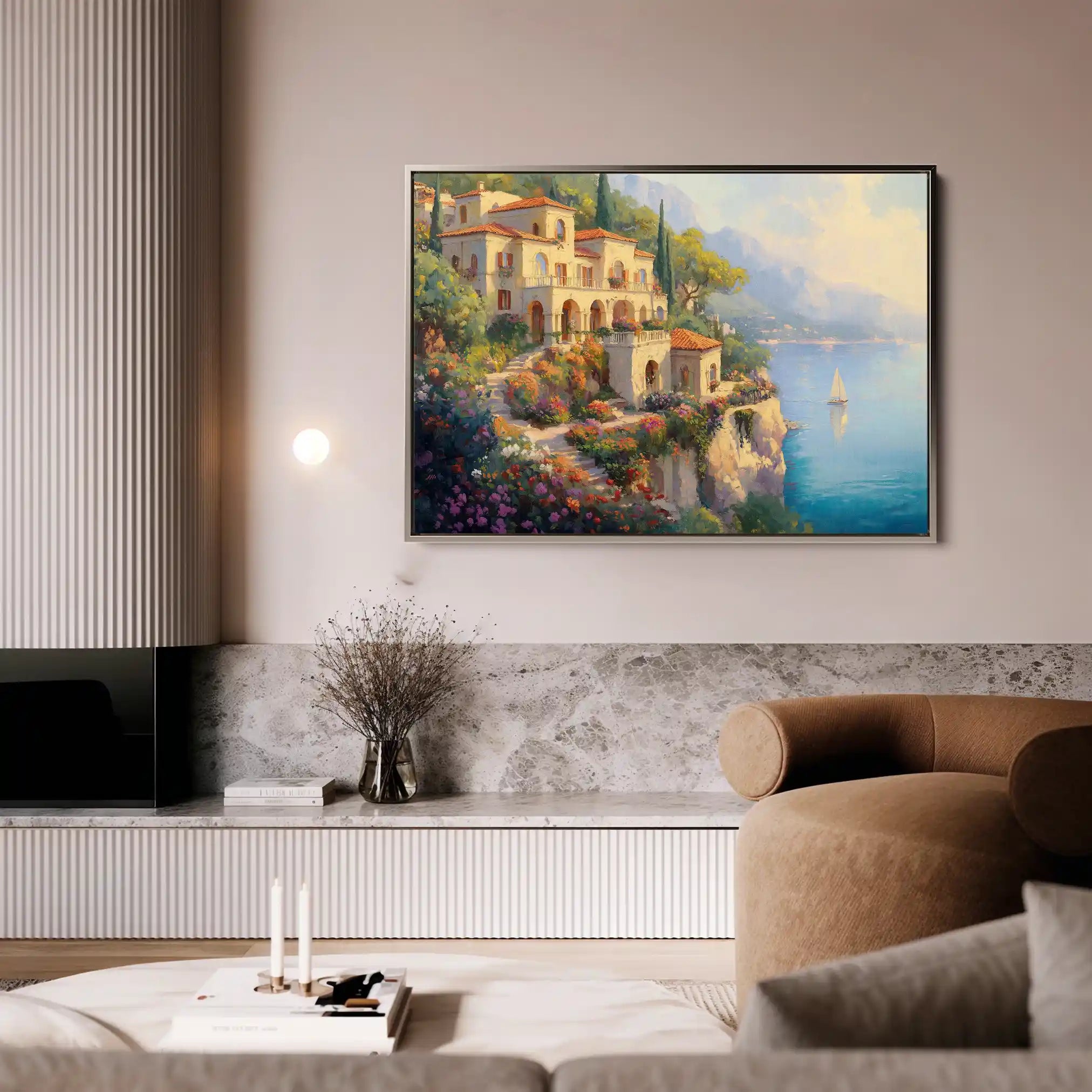 Landscape 454 Canvas Art 60 x 40 cm / Black