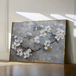 Floral 455 Canvas Art 18" x 24" / 45 x 60 cm / Black