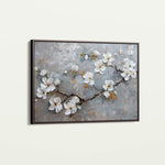 Floral 455 Canvas Art 18" x 24" / 45 x 60 cm / Black