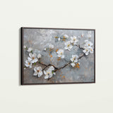 Floral 455 Canvas Art 18" x 24" / 45 x 60 cm / Black