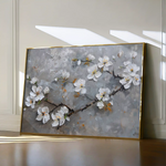Floral 455 Canvas Art 60 x 40 cm / Black