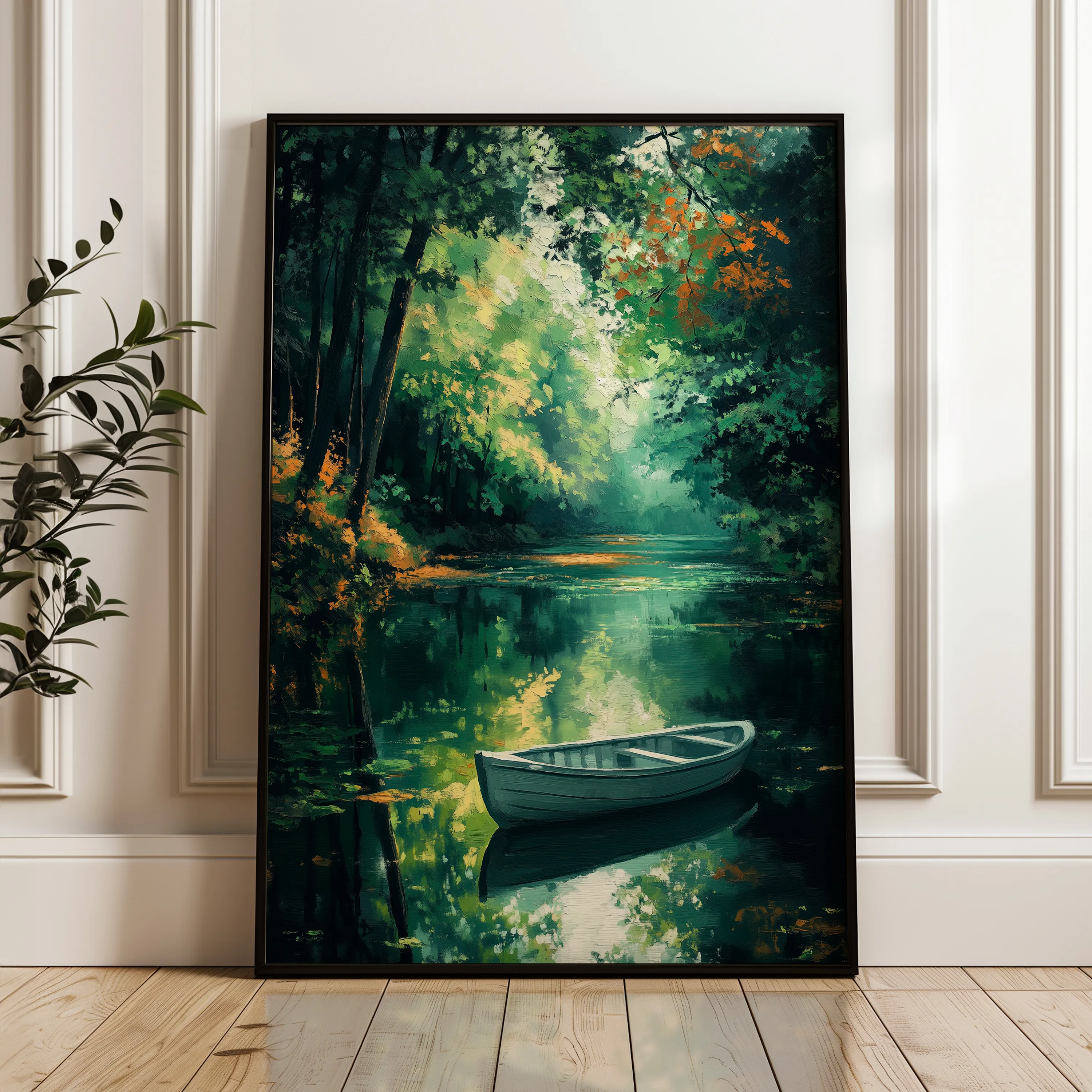 Landscape 455 Canvas Art 18" x 24" / 45 x 60 cm / Black