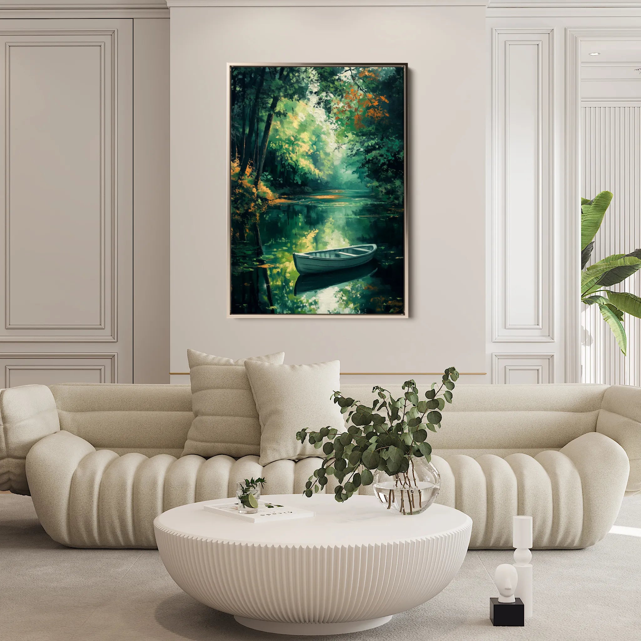 Landscape 455 Canvas Art 18" x 24" / 45 x 60 cm / Black