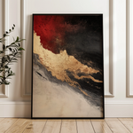 Abstract 456 Canvas Art 18" x 24" / 45 x 60 cm / Black