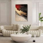 Abstract 456 Canvas Art 18" x 24" / 45 x 60 cm / Black