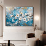 Floral 456 Canvas Art 18" x 24" / 45 x 60 cm / Black