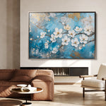 Floral 456 Canvas Art 18" x 24" / 45 x 60 cm / Black