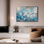 Floral 456 Canvas Art 18" x 24" / 45 x 60 cm / Black