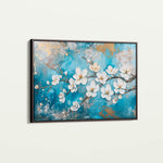Floral 456 Canvas Art 18" x 24" / 45 x 60 cm / Black