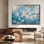 Floral 456 Canvas Art 60 x 40 cm / Black