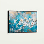 Floral 456 Canvas Art 60 x 40 cm / Black