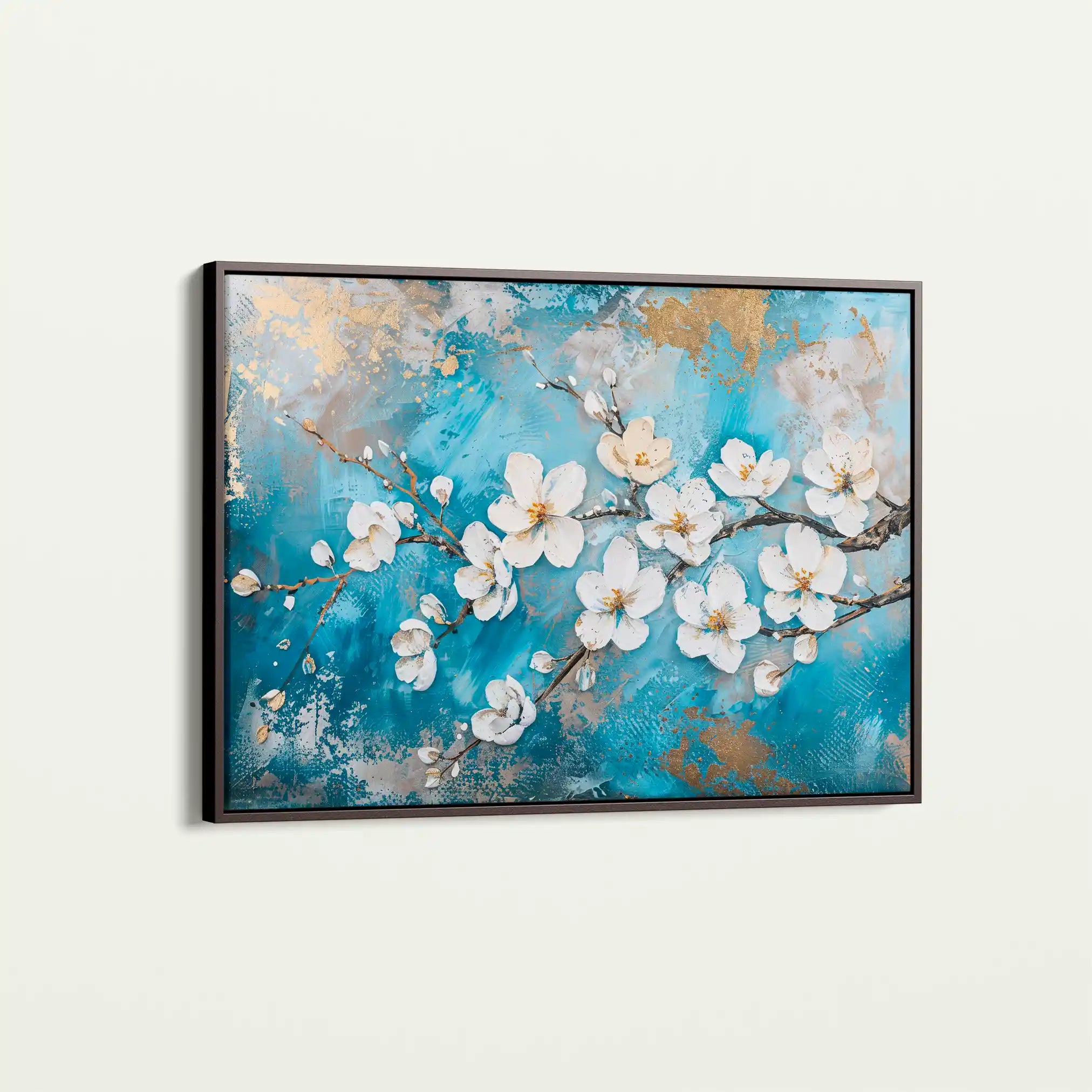 Floral 456 Canvas Art 60 x 40 cm / Black