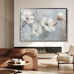 Floral 457 Canvas Art 18" x 24" / 45 x 60 cm / Black