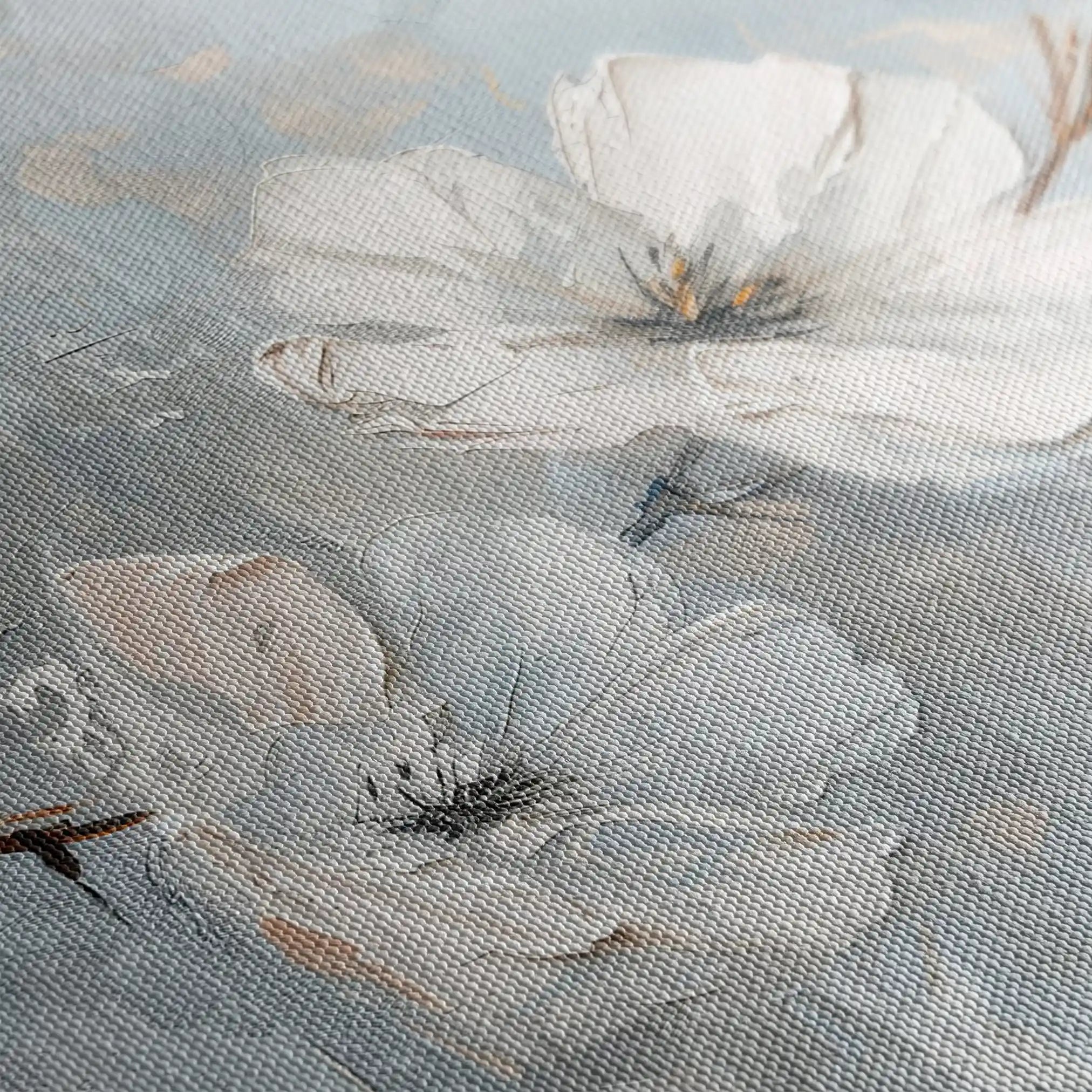 Floral 457 Canvas Art 60 x 40 cm / Black