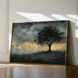 Landscape 457 Canvas Art 18" x 24" / 45 x 60 cm / Black