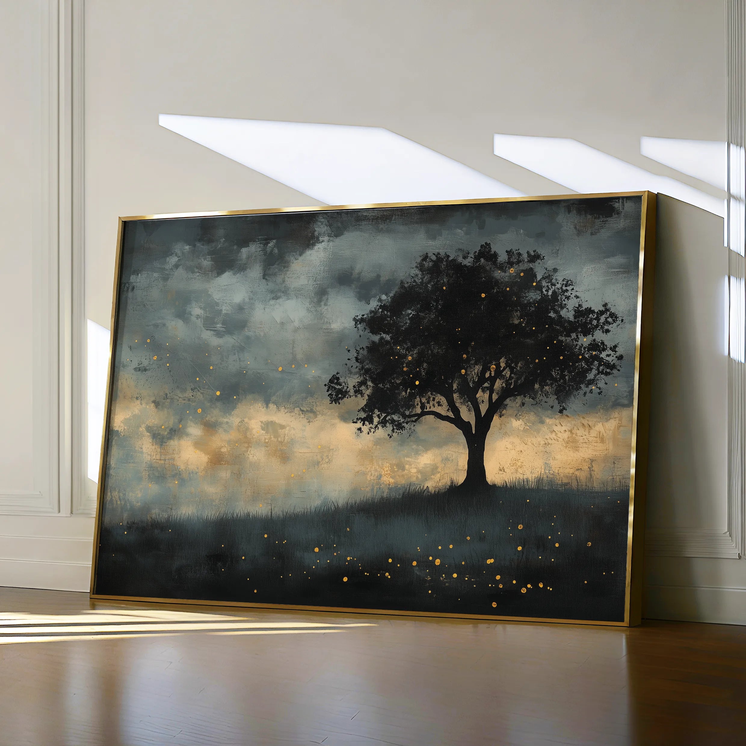 Landscape 457 Canvas Art 18" x 24" / 45 x 60 cm / Black