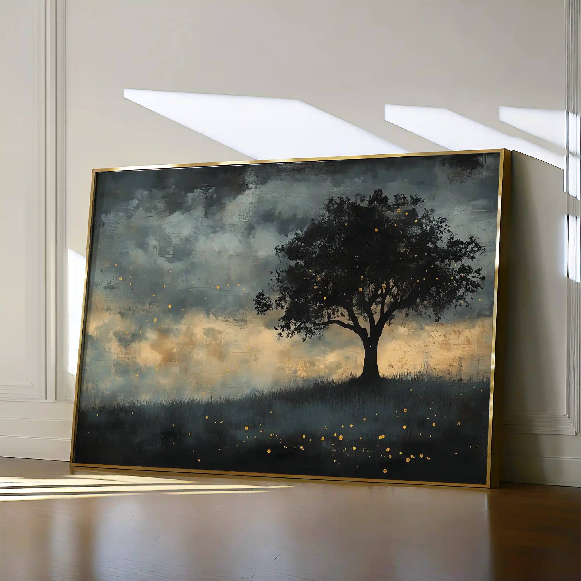 Landscape 457 Canvas Art 60 x 40 cm / Black