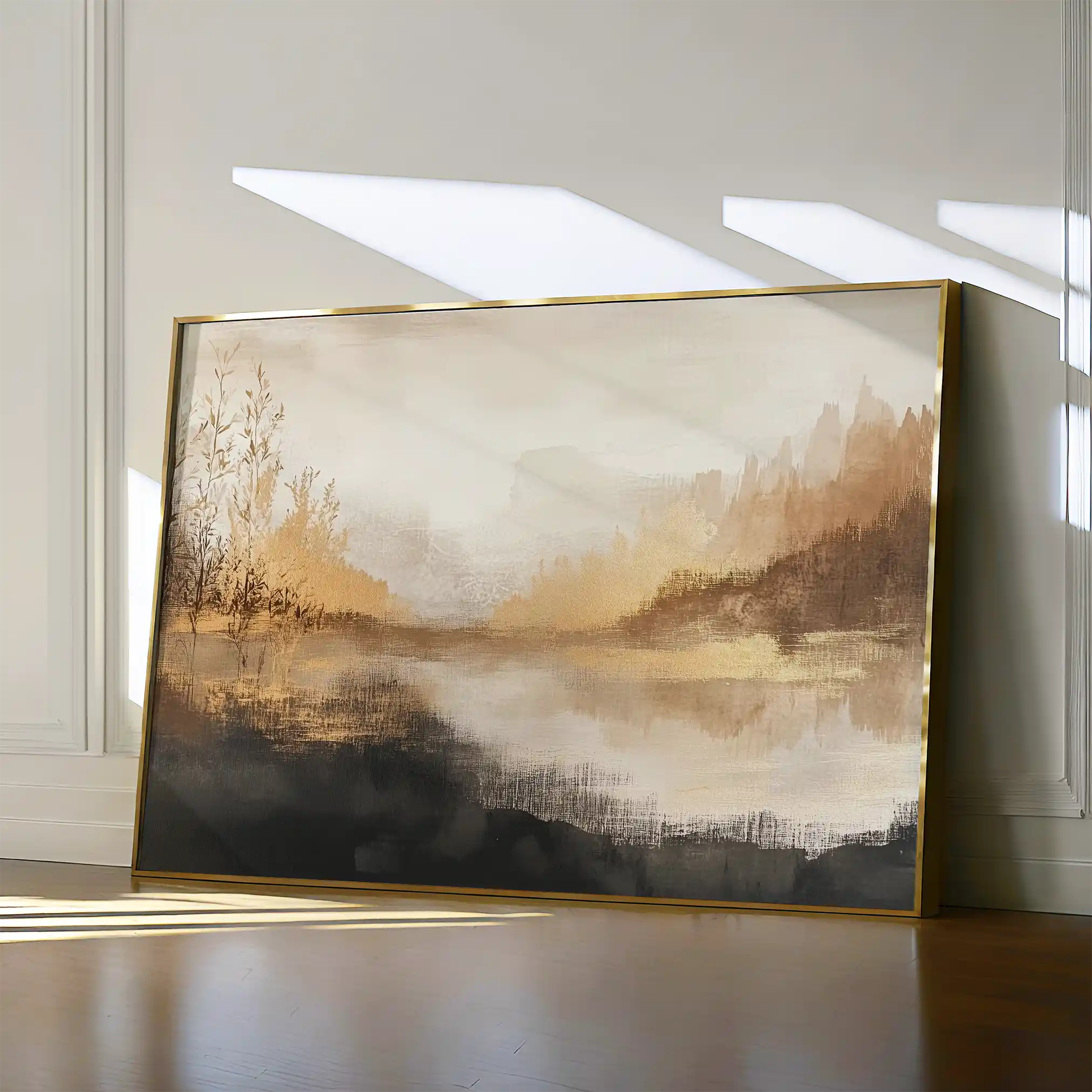 Abstract 458 Canvas Art 18" x 24" / 45 x 60 cm / Black