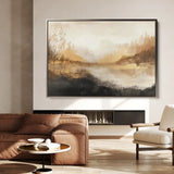 Abstract 458 Canvas Art 18" x 24" / 45 x 60 cm / Black