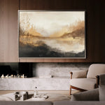 Abstract 458 Canvas Art 18" x 24" / 45 x 60 cm / Black