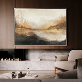 Abstract 458 Canvas Art 18" x 24" / 45 x 60 cm / Black