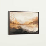 Abstract 458 Canvas Art 18" x 24" / 45 x 60 cm / Black