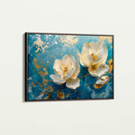 Floral 458 Canvas Art 18" x 24" / 45 x 60 cm / Black