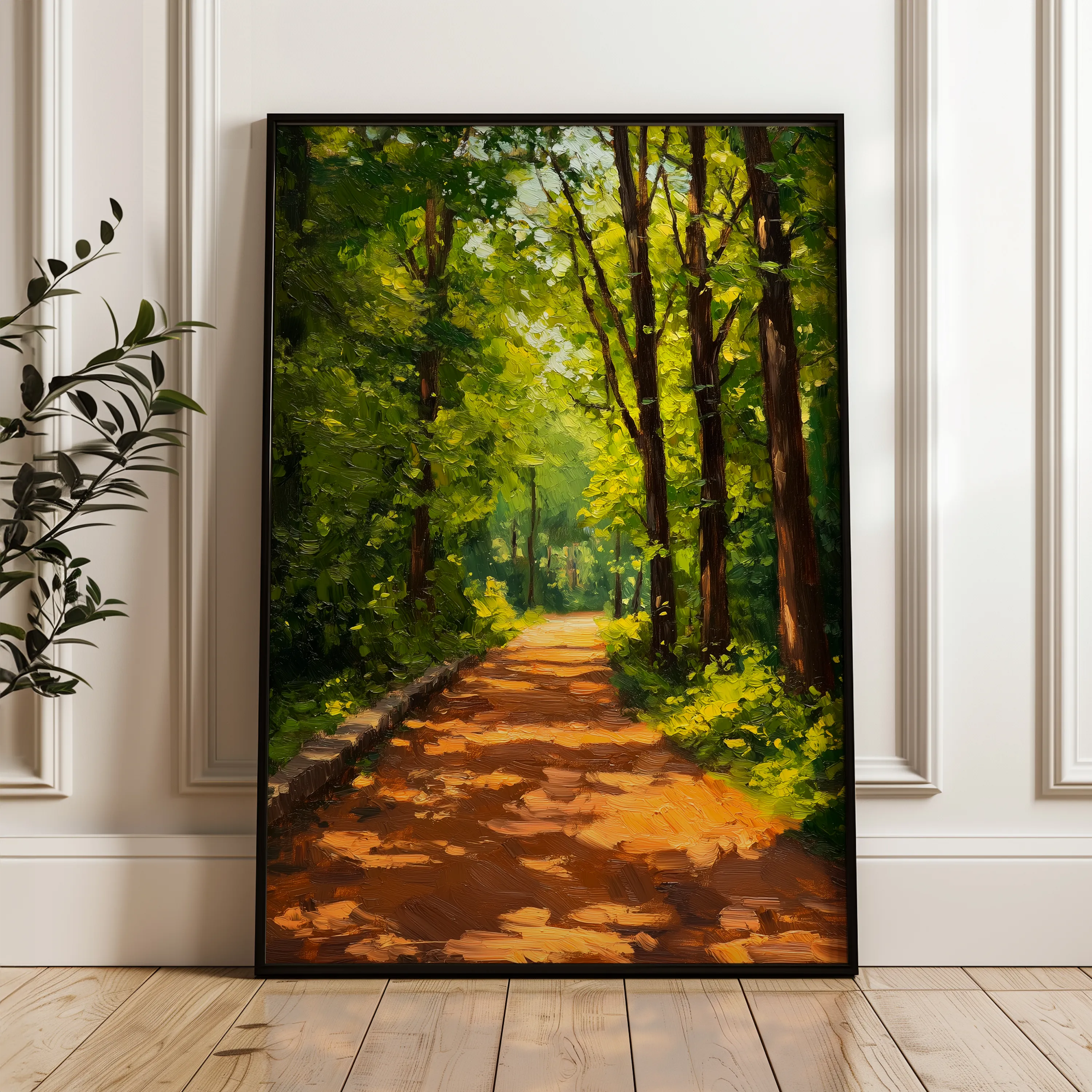 Landscape 458 Canvas Art 18" x 24" / 45 x 60 cm / Black